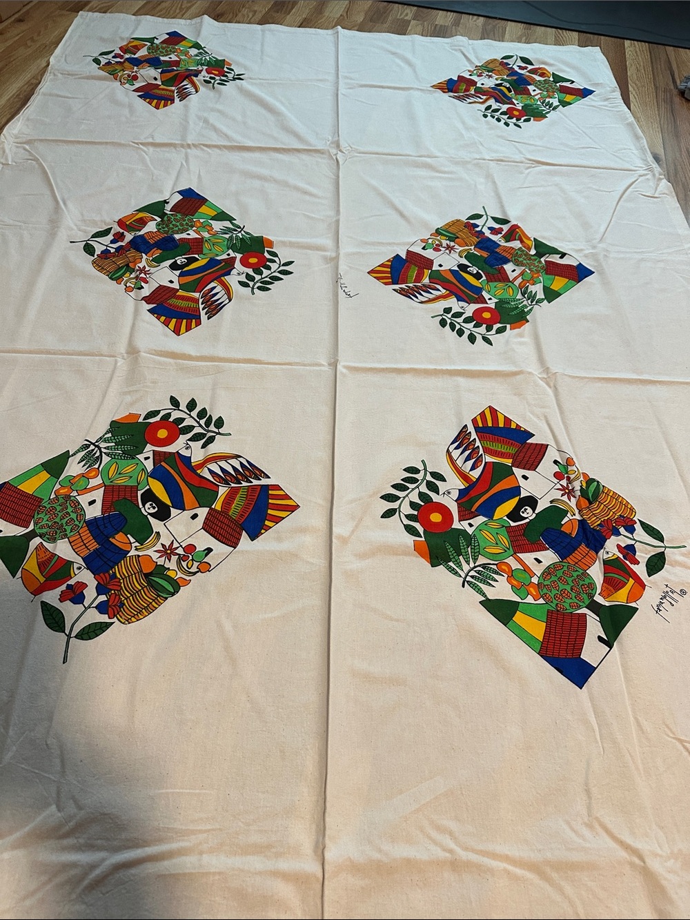 Multicolor El Salvador Print Tablecloth - Home Dining
